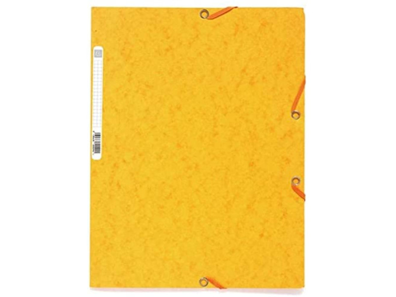 EXACOMPTA Chemise à élastiques, A4, carton, jaune