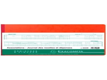 EXACOMPTA Piqûre 'Recettes/Dépenses des Associations'
