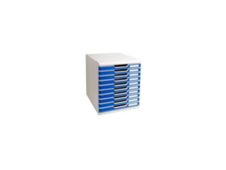 EXACOMPTA Module de classement MODULO A4, 10 tiroirs, bleu