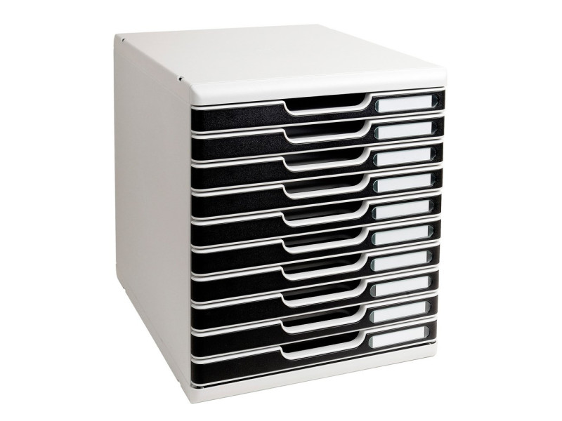 EXACOMPTA Module de classement MODULO A4, 10 tiroirs, noir