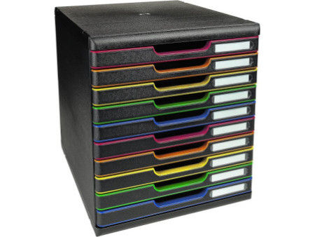 EXACOMPTA Module de classement MODULO A4, 10 tiroirs
