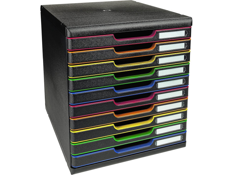EXACOMPTA Module de classement MODULO A4, 10 tiroirs
