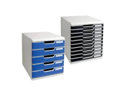 EXACOMPTA Module de classement MODULO A4, 3 tiroirs, bleu