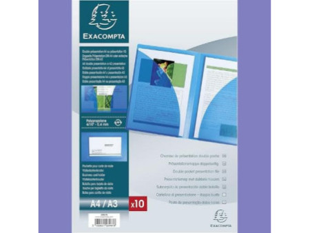 EXACOMPTA Chemise de présentation, en PP, A4, cristal