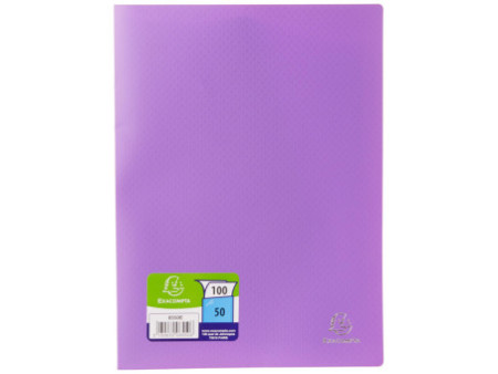 EXACOMPTA Protège-documents, A4, PP, 50 pochettes, assorti