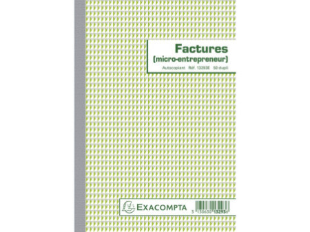 EXACOMPTA Manifold Factures micro-entrepreneur, 210 x 148 mm