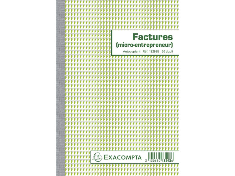 EXACOMPTA Manifold Factures micro-entrepreneur, 210 x 148 mm