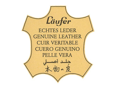 Läufer Plumier LA LINEA, en cuir, noir