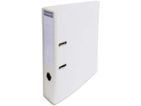 EXACOMPTA Classeur à levier PVC Premium, A4, 70 mm, blanc