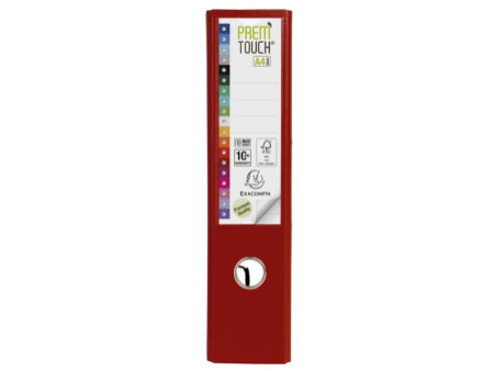 EXACOMPTA Classeur à levier PP Premium, A4, 80 mm, bordeaux