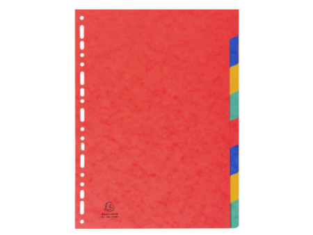 EXACOMPTA Intercalaires en carton, A4, 8 touches