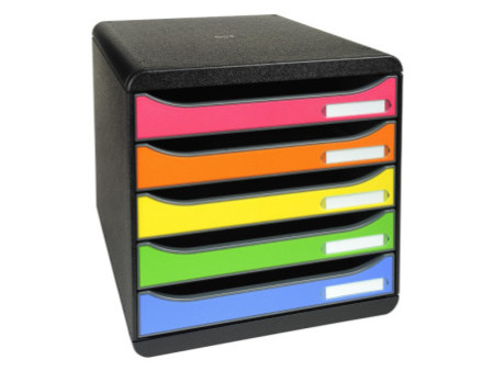 EXACOMPTA Module de classement BIG-BOX PLUS, 5 tiroirs