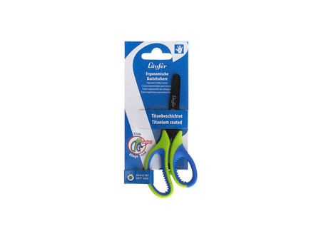 Läufer Ciseaux de bricolage ergonomiques, L: 130mm,vert/bleu