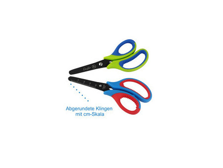 Läufer Ciseaux de bricolage ergonomiques, L: 130mm,vert/bleu