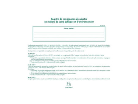 EXACOMPTA Piqûre 'Registre de consignation', 240 x 320 mm