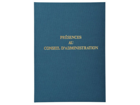 EXACOMPTA Registre 'Présences au Conseil d'Administration'