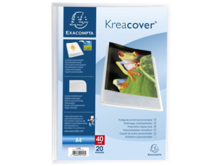 EXACOMPTA Protège-documents Kreacover, A4, PP, cristal