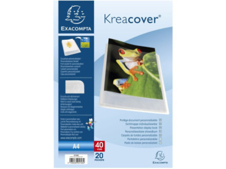 EXACOMPTA Protège-documents Kreacover, A4, PP, cristal