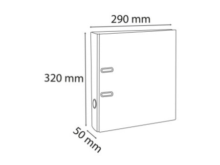 EXACOMPTA Classeur à levier PVC Premium, A4, 50 mm,vert anis