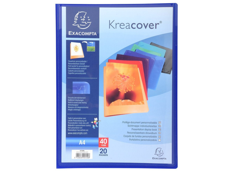 EXACOMPTA Protège-documents Kreacover, A4, PP, assorti