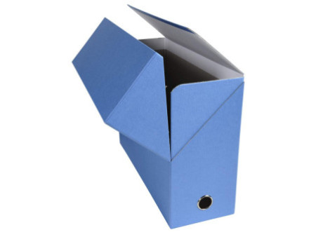 EXACOMPTA Boîte transfert papier toilé, A4, bleu clair