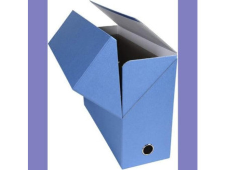 EXACOMPTA Boîte transfert papier toilé, A4, bleu clair