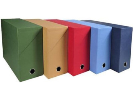 EXACOMPTA Boîte transfert papier toilé, A4, assorti
