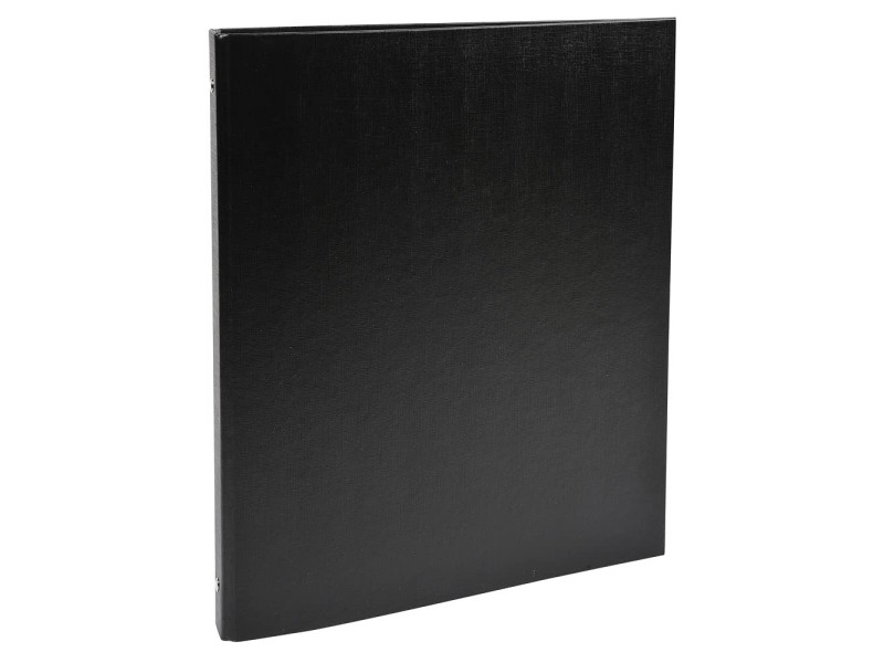 EXACOMPTA Classeur rembordé PP, A4, 4 anneaux, noir
