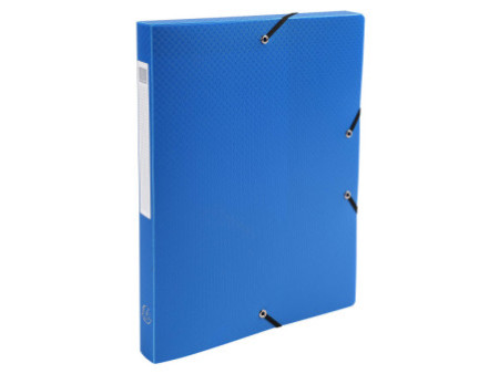 EXACOMPTA Boîte de classement Opaque, PP, 25 mm, bleu