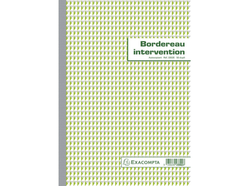 EXACOMPTA Manifold 'Bordereau intervention', dupli