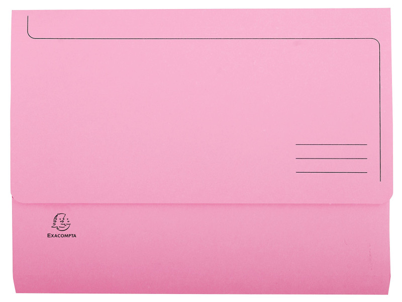 EXACOMPTA Pochette document Jura pastel, A4, rose