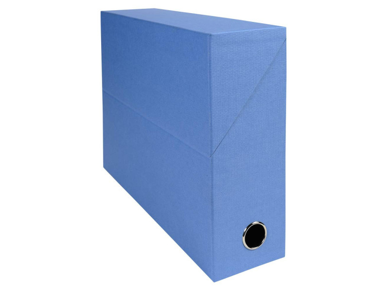 EXACOMPTA Boîte transfert papier toilé, A4, bleu clair