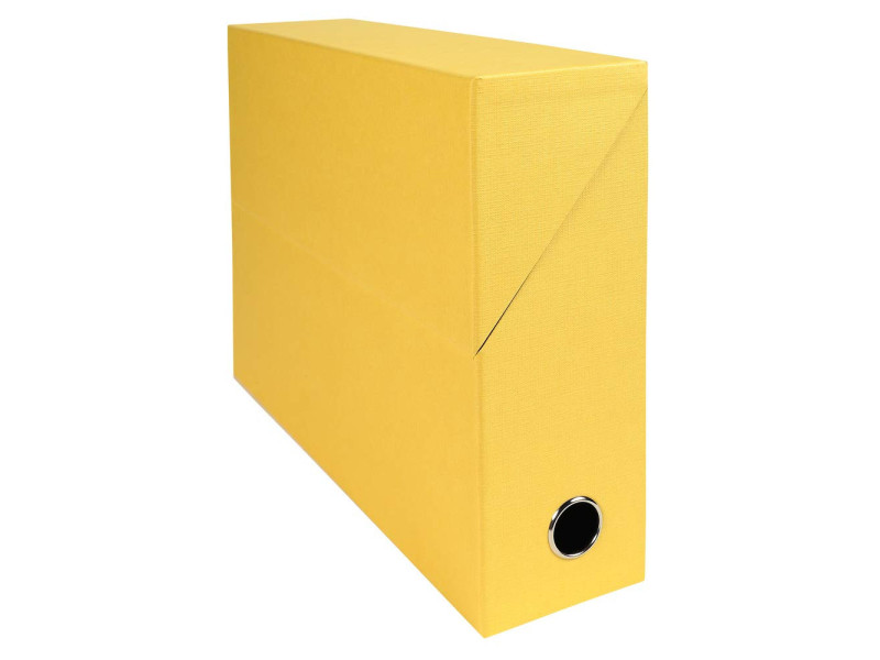 EXACOMPTA Boîte transfert papier toilé, A4, jaune