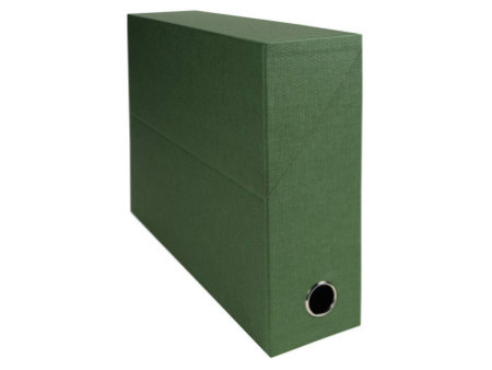 EXACOMPTA Boîte transfert papier toilé, A4, vert