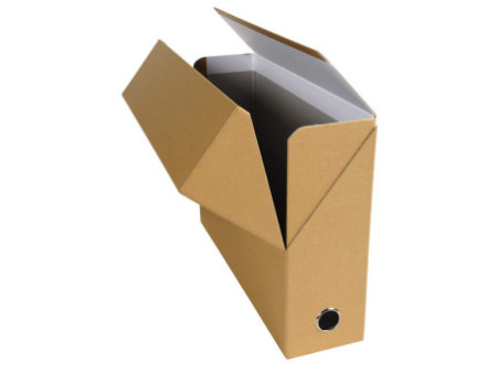 EXACOMPTA Boîte transfert papier toilé, A4, havane
