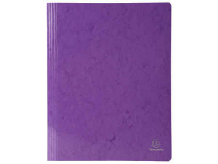 EXACOMPTA Chemise à lamelle Iderama, A4, carton, violet