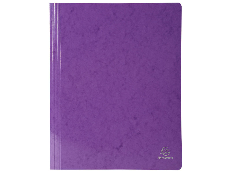 EXACOMPTA Chemise à lamelle Iderama, A4, carton, violet