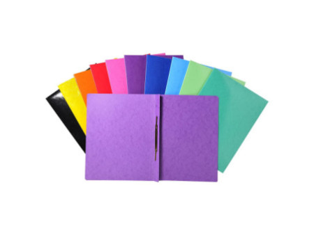 EXACOMPTA Chemise à lamelle Iderama, A4, carton, violet