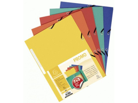 EXACOMPTA Chemise à élastiques Pack Promo 7+3, A4, assorti