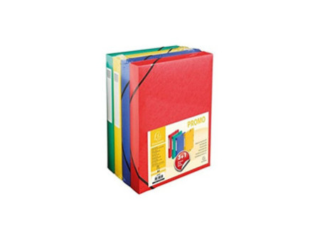 EXACOMPTA Boîte de classement pack promo 3+1, 40 mm, couleur