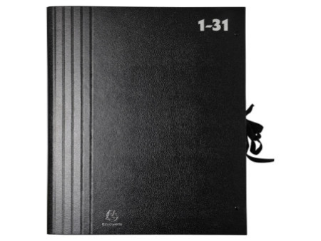 EXACOMPTA Trieur accordéon 1-31, pour format A4, noir
