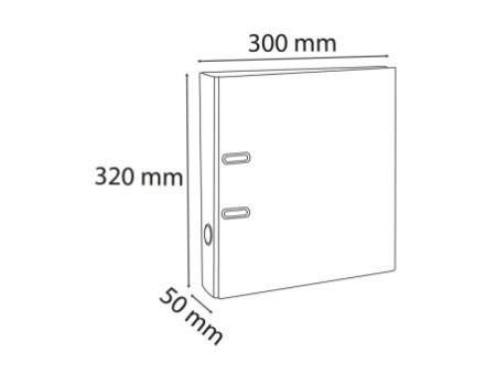 EXACOMPTA Classeur à levier PP Premium, A4, 50 mm, blanc