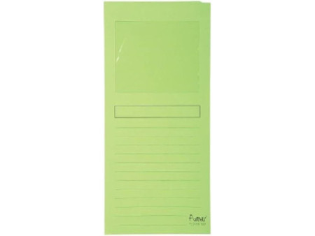 EXACOMPTA Chemise à fenêtre FOREVER, A4, 130 g/m2, tilleul