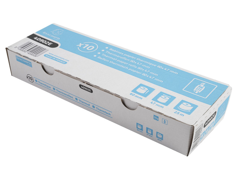 EXACOMPTA Bobines thermiques pour caisses, 60 mm x 25 m