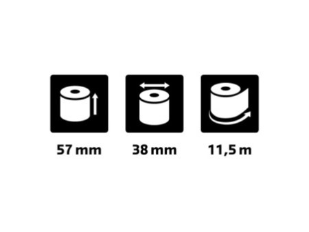 EXACOMPTA Bobine pour caisses, 57 mm x 11,5 m x 12 mm