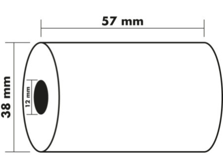 EXACOMPTA Bobine pour caisses, 57 mm x 11,5 m x 12 mm