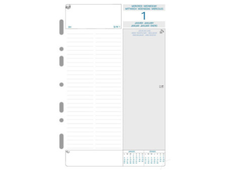 EXACOMPTA Recharge journalier Exatime 21, 2026, 1er semestre