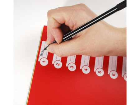 EXACOMPTA Intercalaires en plastique, uni, A4+, 6 touches