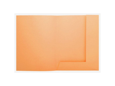 EXACOMPTA Chemises SUPER 250, A4, avec 2 rabats, orange