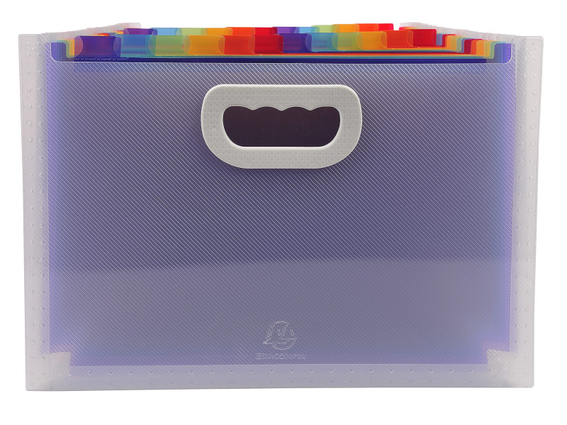 EXACOMPTA Trieur valisette Crystal, 24 compartiments